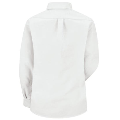 Audi Women's Long Sleeve Executive Oxford Dress Shirt-White