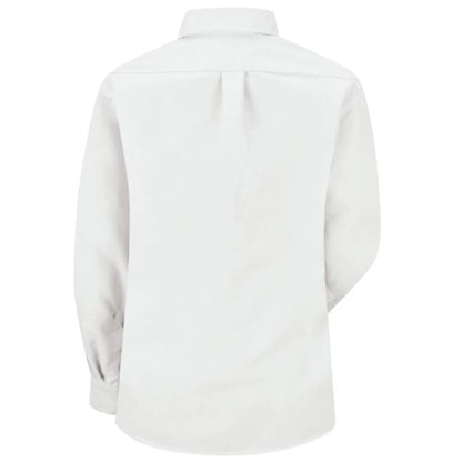 Camisa de vestir ejecutiva tipo Oxford de manga larga para mujer de Lexus® - Blanca