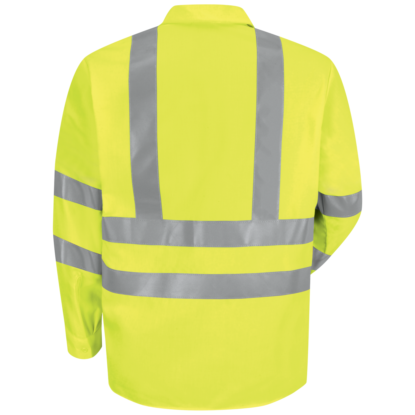 Red Kap Men's Hi-Visibility Long Sleeve Work Shirt - Type R, Class 3