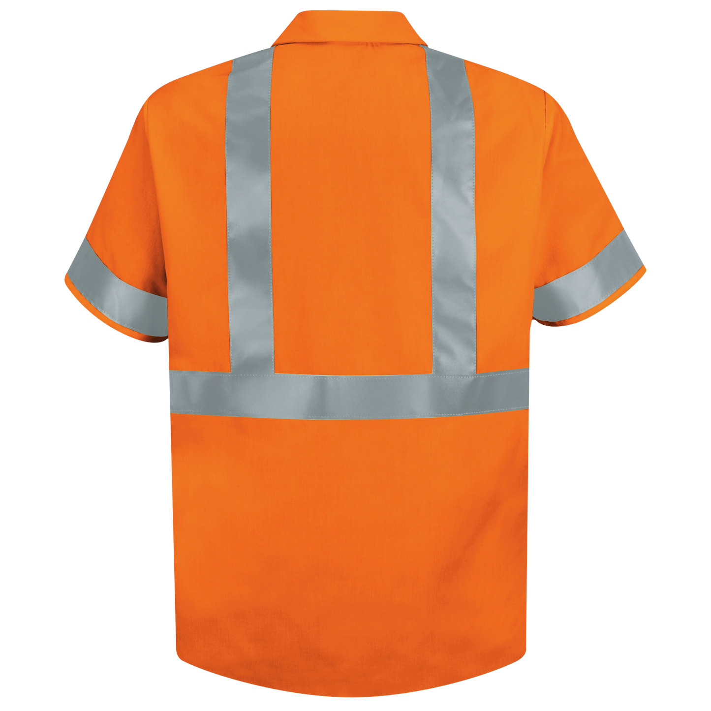 Red Kap Men's Hi-Visibility Orange Short Sleeve Work Shirt - Type R, Class 2