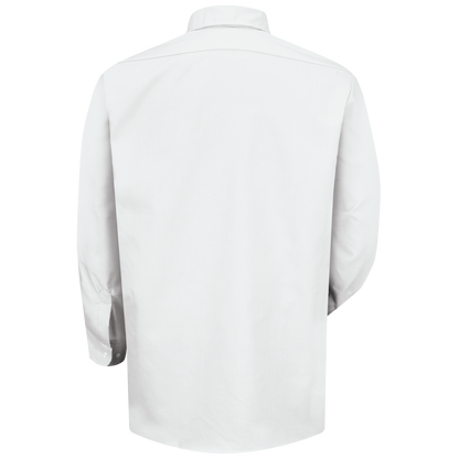 Red Kap Men's Long Sleeve Easy Care Dress Shirt-White