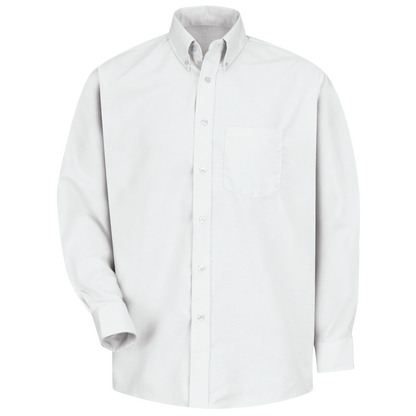 Red Kap Men's Long Sleeve Easy Care Dress Shirt-White