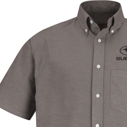 Subaru Men's Short Sleeve Executive Oxford Dress Shirt