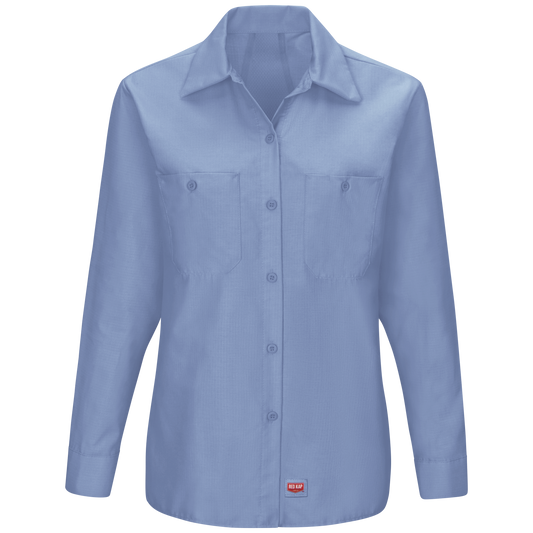 Red Kap Women's Long Sleeve Work Shirt with MIMIX®