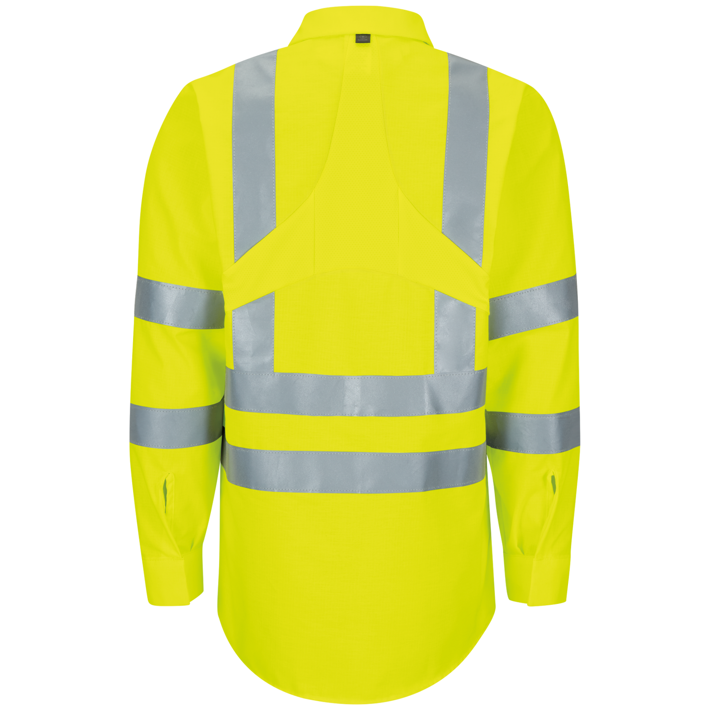 Red Kap Long Sleeve Hi-Visibility Ripstop Work Shirt with MIMIX® + OilBlok, Type R Class 3