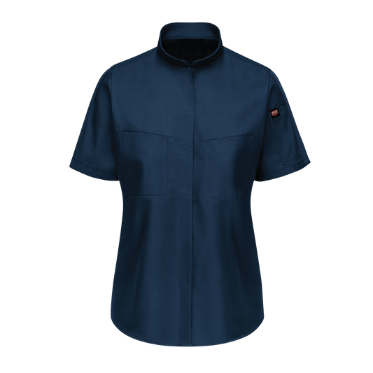 Red Kap Women's Short Sleeve Performance Pro+ Work Shirt with OilBlok + MIMIX®