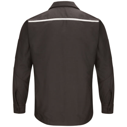 Mercedes Crew Shirt L/S; Reflective Striping, Shoulders and Back Yoke