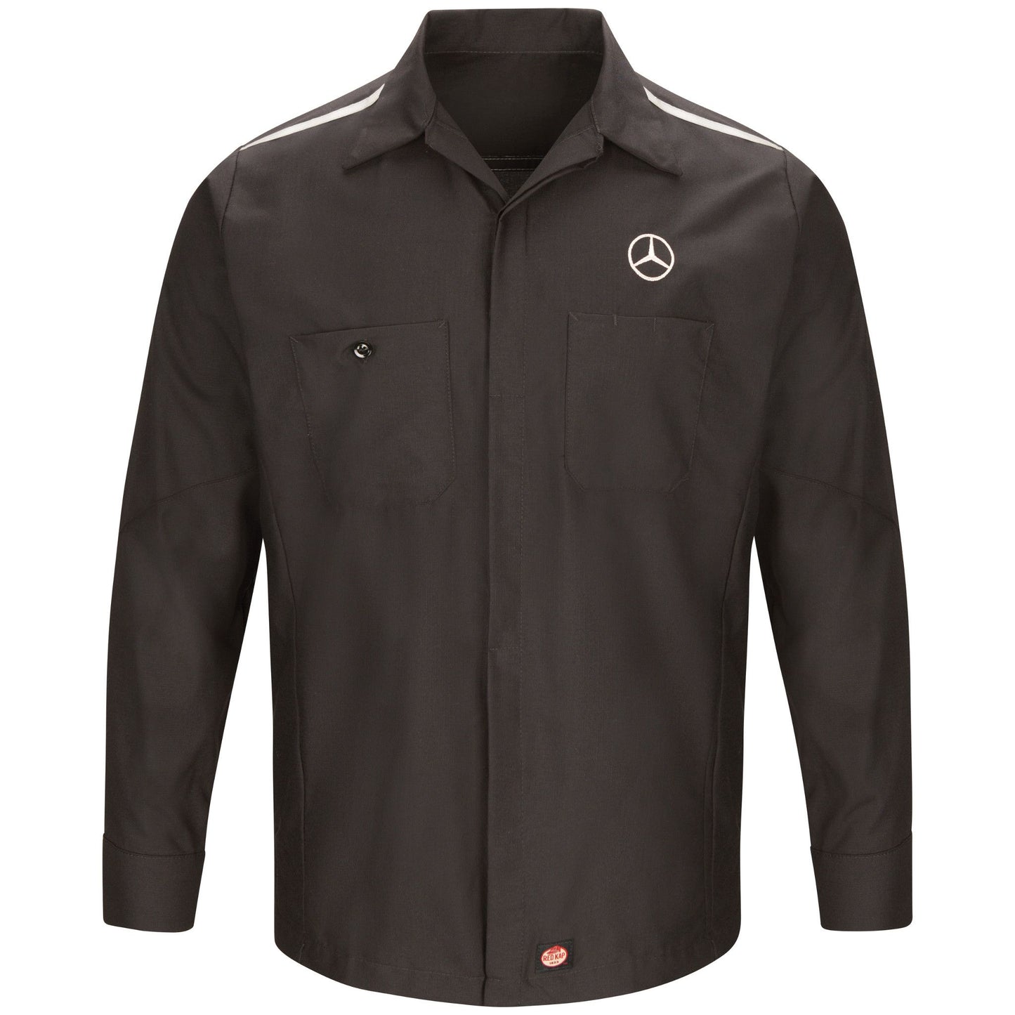 Mercedes Crew Shirt L/S; Reflective Striping, Shoulders and Back Yoke