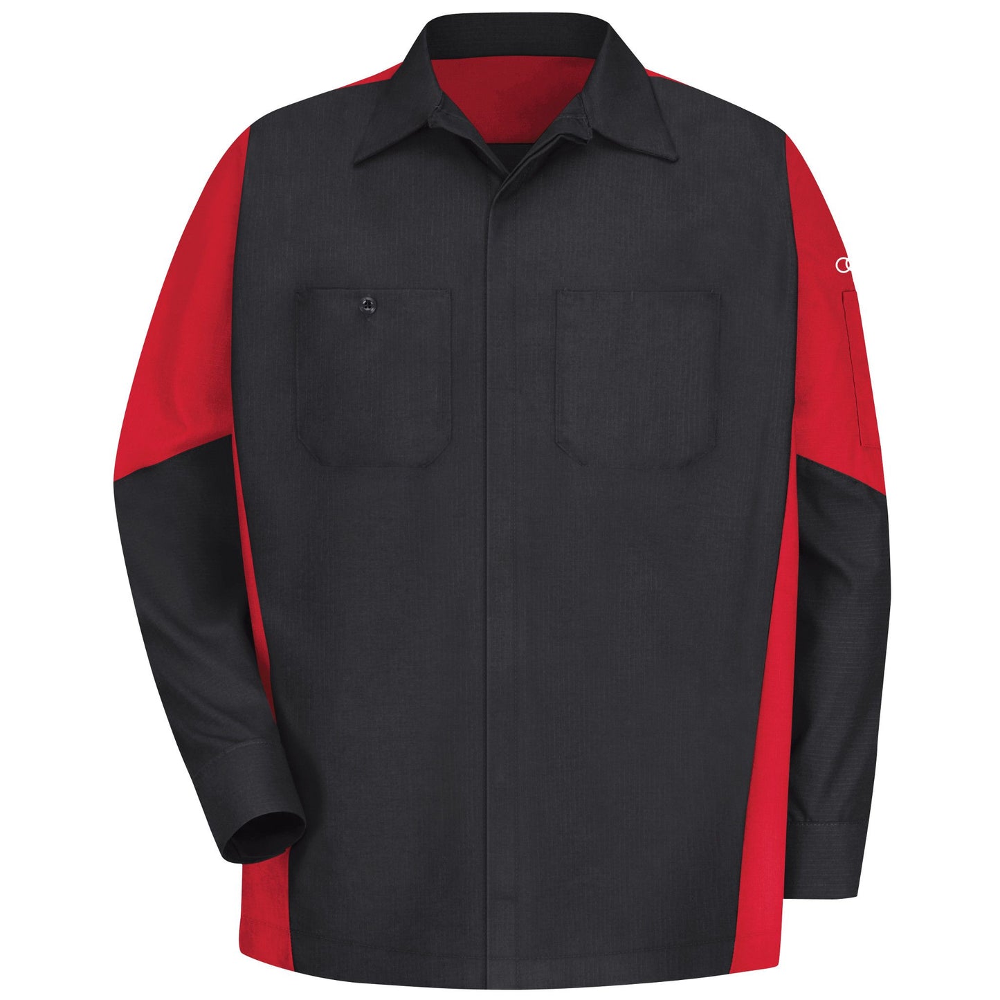 Audi® Long Sleeve Technician Shirt-Black / Red