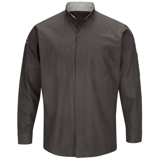 Buick GMC Long Sleeve Technician Shirt - Charcoal with Grey Accent