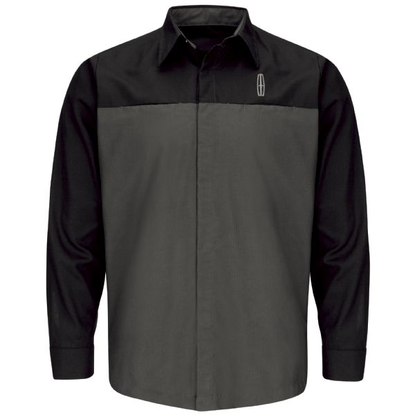 Lincoln Long Sleeve Technician Shirt - Black / Charcoal