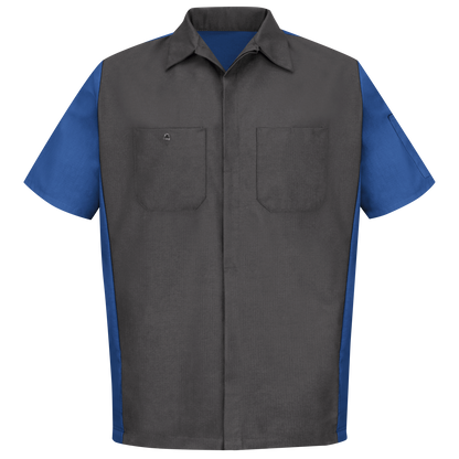 Red Kap Men's Short Sleeve Two-Tone Crew Shirt