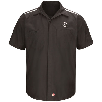 Mercedes Crew Shirt S/S with Reflective Striping, Shoulders and Back Yoke