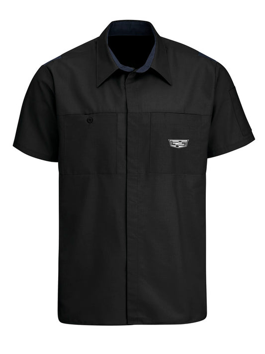 Cadillac Short Sleeve Technician Shirt - Black