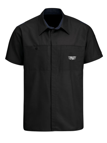 Cadillac Short Sleeve Technician Shirt - Black