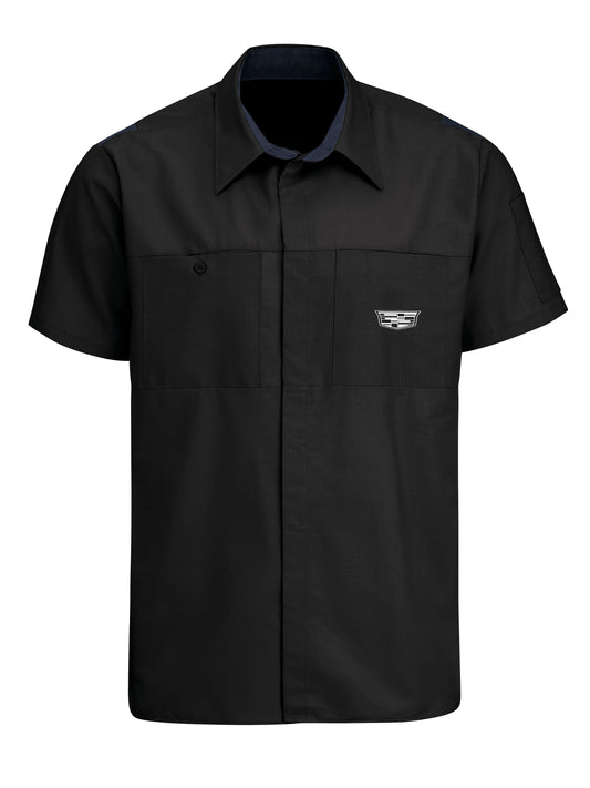 Cadillac Short Sleeve Technician Shirt - Black