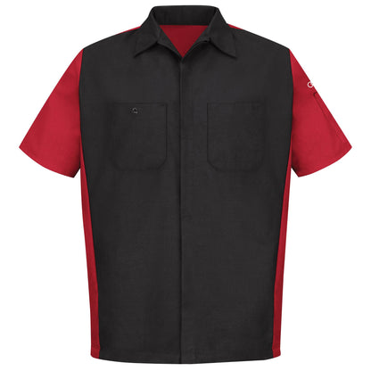 Audi® Short Sleeve Technician Shirt-Black / Red