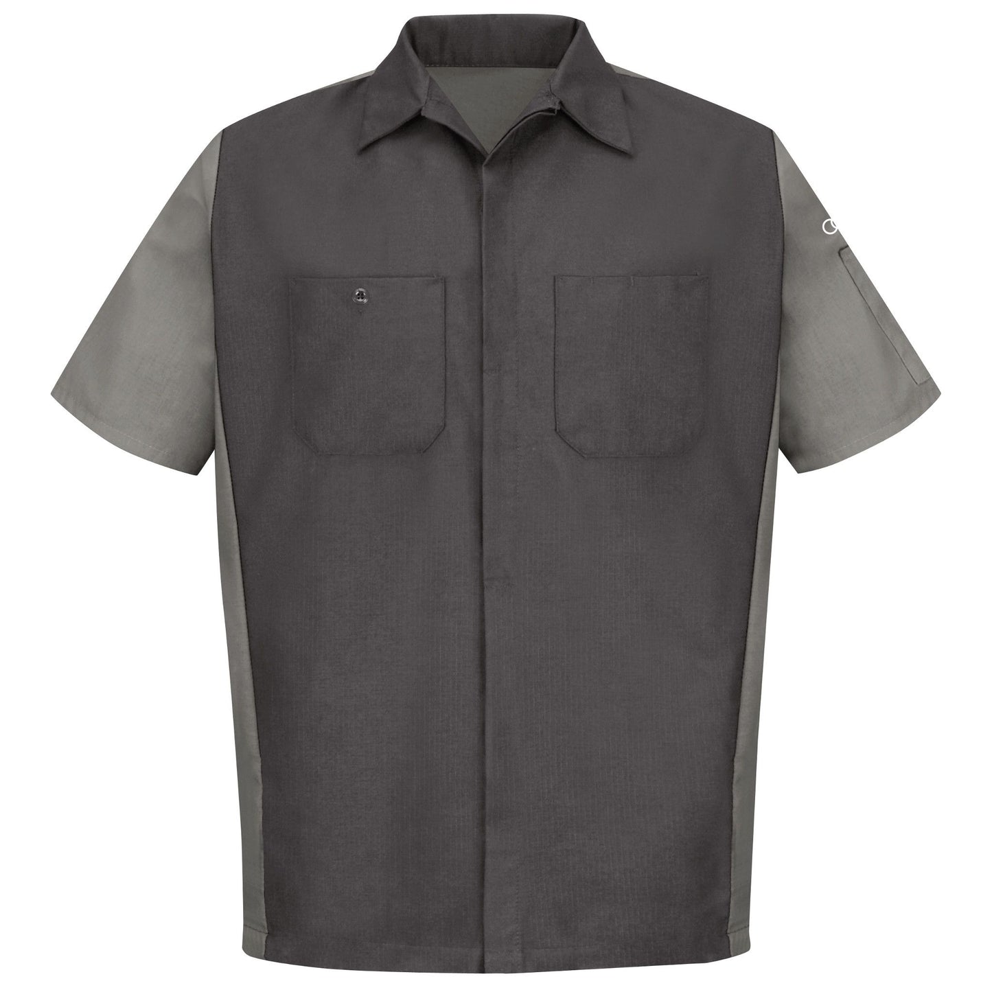 Audi® Short Sleeve Alternative Technician Shirt-Charcoal / Light Grey