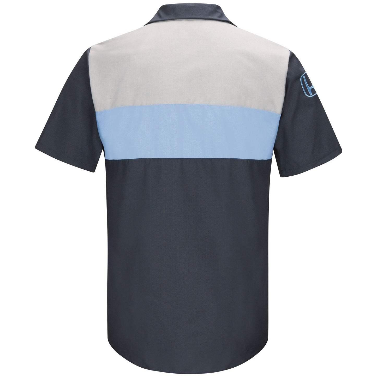 Honda® Short Sleeve Technician Shirt - Navy/Lt. Grey/Honda Blue