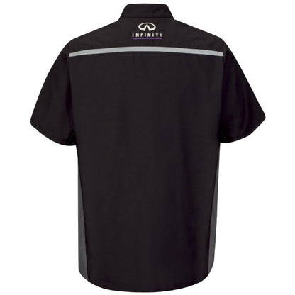 Infiniti® Short Sleeve Technician Shirt - Black/Charcoal