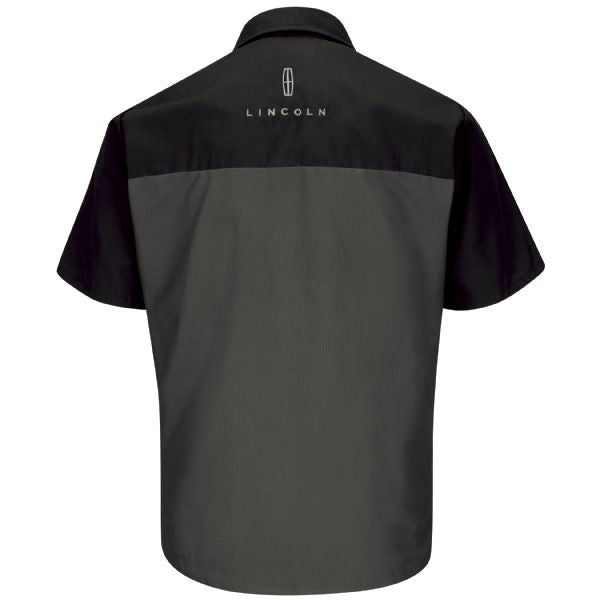 Lincoln Short Sleeve Technician Shirt - Black / Charcoal