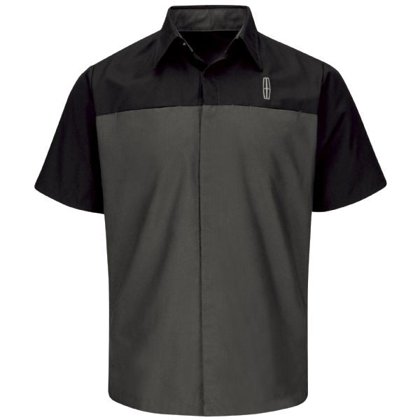 Lincoln Short Sleeve Technician Shirt - Black / Charcoal