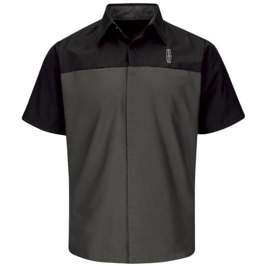 Lincoln Short Sleeve Technician Shirt - Black / Charcoal