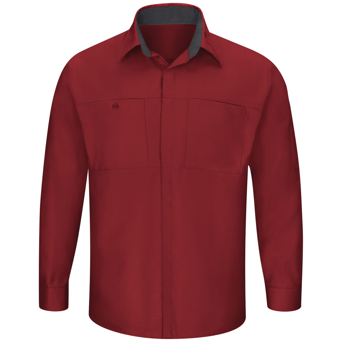 Red Kap Men's Long Sleeve Performance Plus Shop Shirt with OilBlok Technology