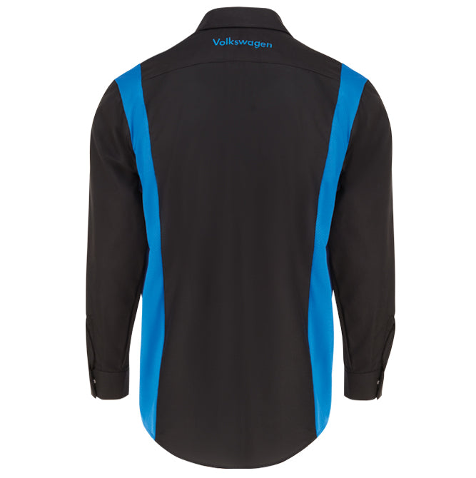 Volkswagen Long Sleeve OilBlok Technician Shirt - Black / Royal