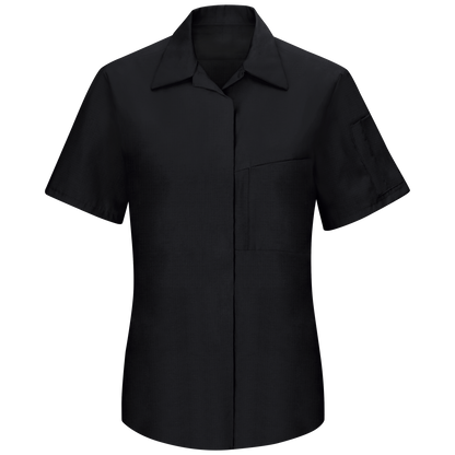 Red Kap Women's Short Sleeve Performance Plus Shop Shirt with OilBlok Technology