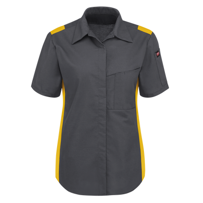 Red Kap Women's Short Sleeve Performance Plus Shop Shirt with OilBlok Technology