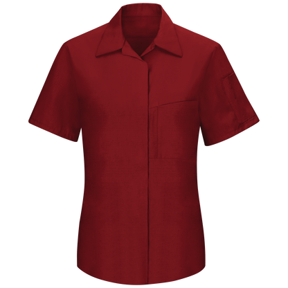 Red Kap Women's Short Sleeve Performance Plus Shop Shirt with OilBlok Technology