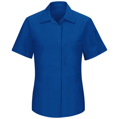 Red Kap Women's Short Sleeve Performance Plus Shop Shirt with OilBlok Technology