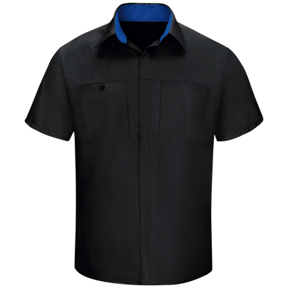 Red Kap Men's Short Sleeve Performance Plus Shop Shirt With Oilblok Technology