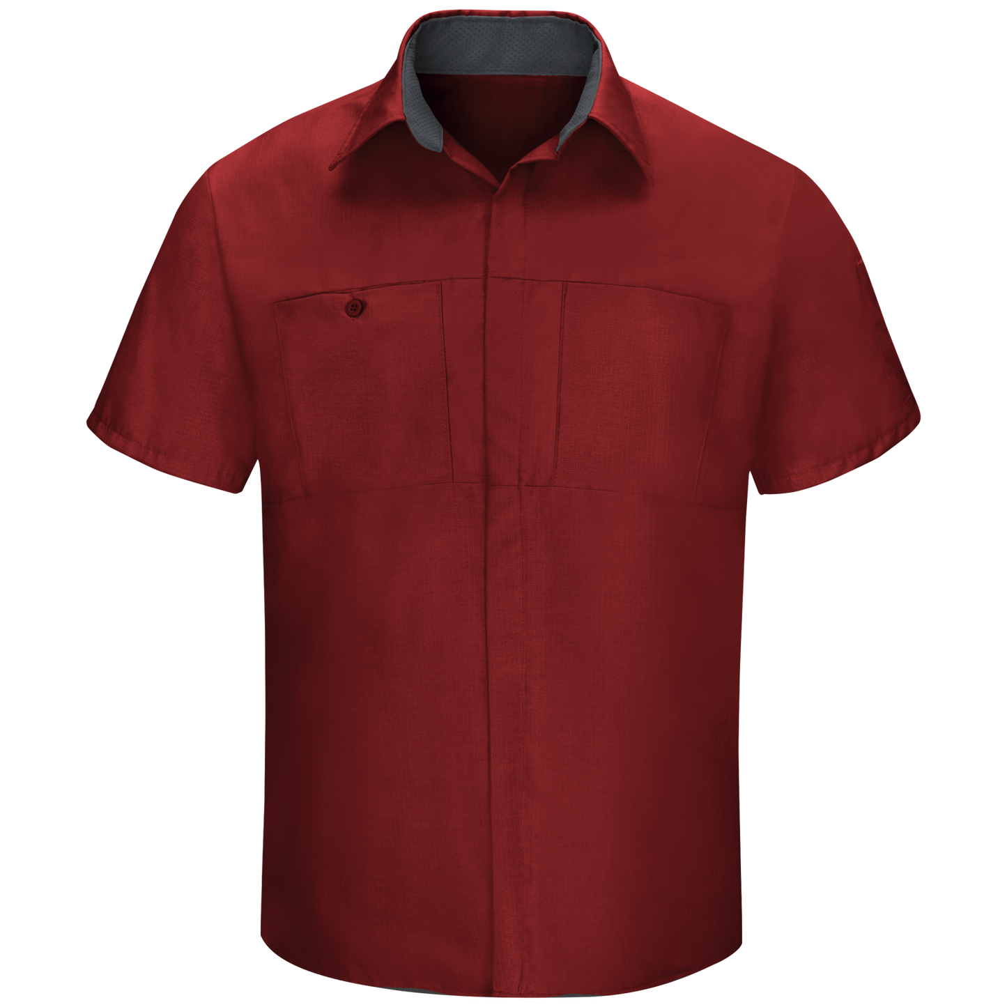 Red Kap Men's Short Sleeve Performance Plus Shop Shirt With Oilblok Technology