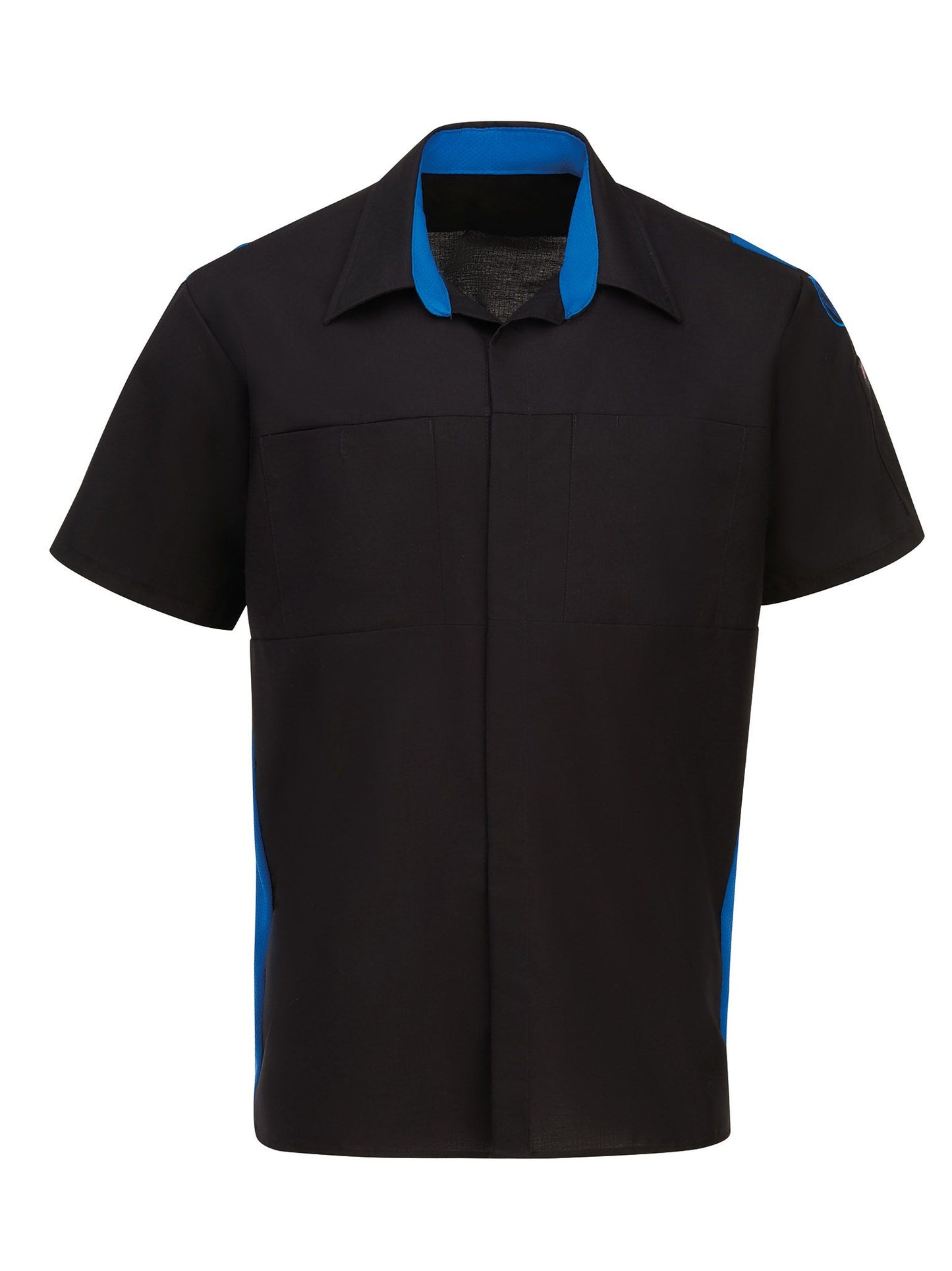 Volkswagen® Short Sleeve OilBLock Tech Shirt - Black / Royal Blue