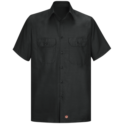 Red Kap Men's Short Sleeve Solid Rip Stop Shirt