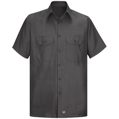 Red Kap Men's Short Sleeve Solid Rip Stop Shirt