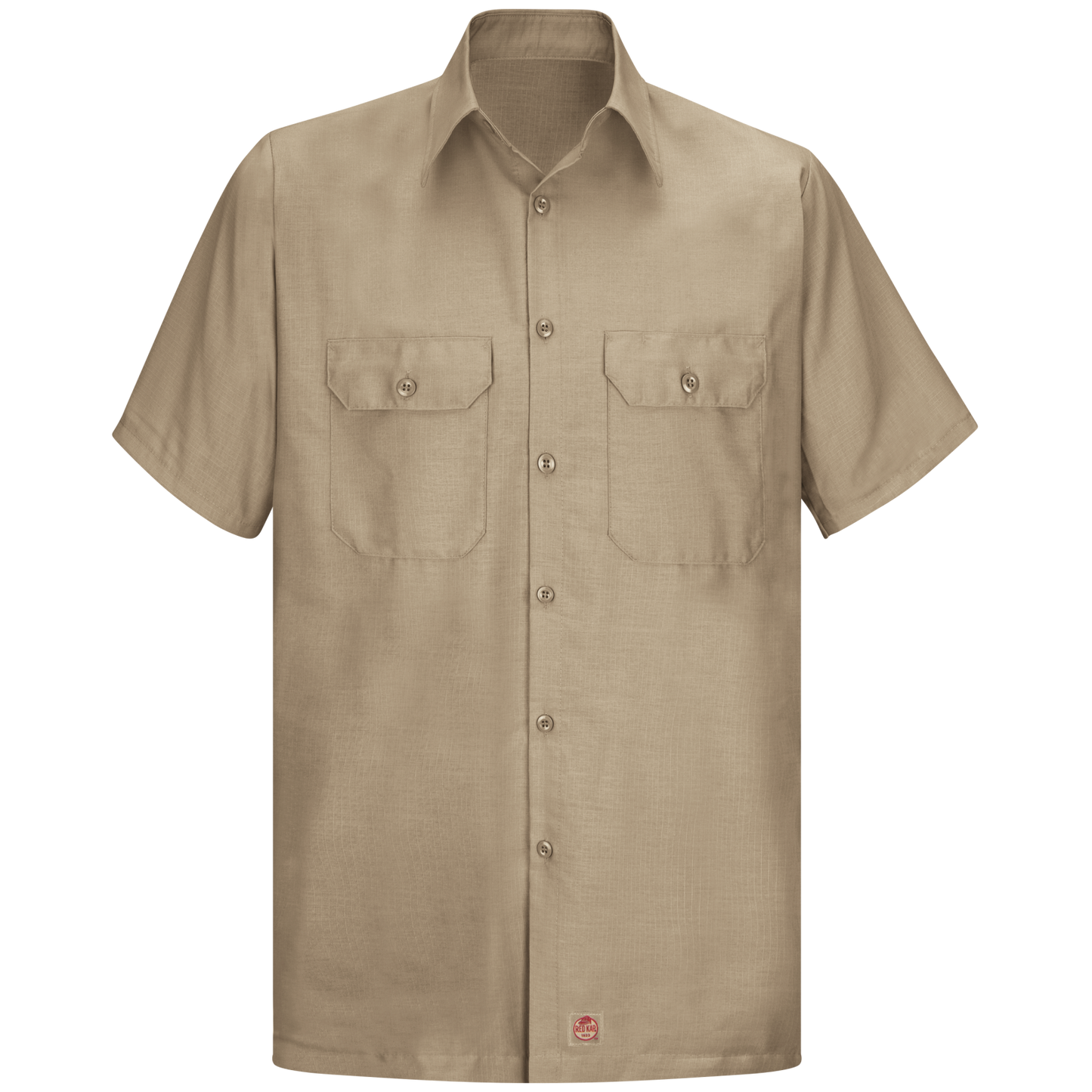 Red Kap Men's Short Sleeve Solid Rip Stop Shirt