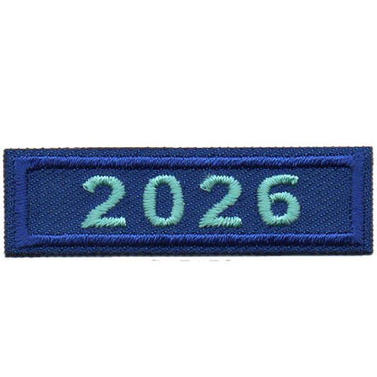 2026 Blue Year Bar Patch