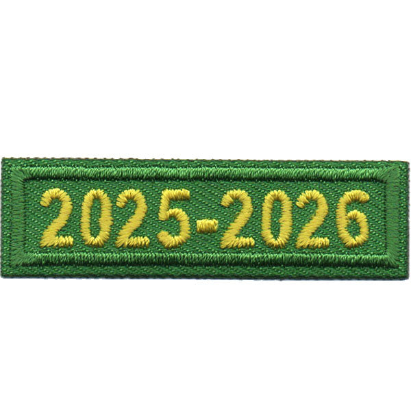 2025-2026 Green Year Bar Patch Iron On