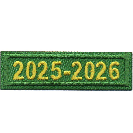 2025-2026 Green Year Bar Patch Iron On