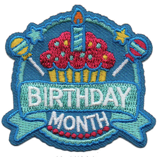 Birthday Month Patch New! Iron On