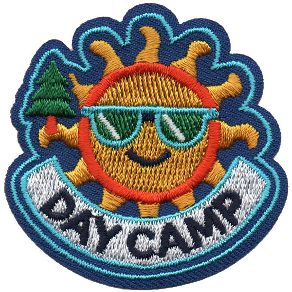 Day Camp Patch Iron On - Basics Clothing Store