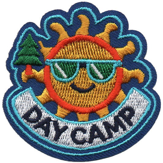 Day Camp Patch Iron On - Basics Clothing Store