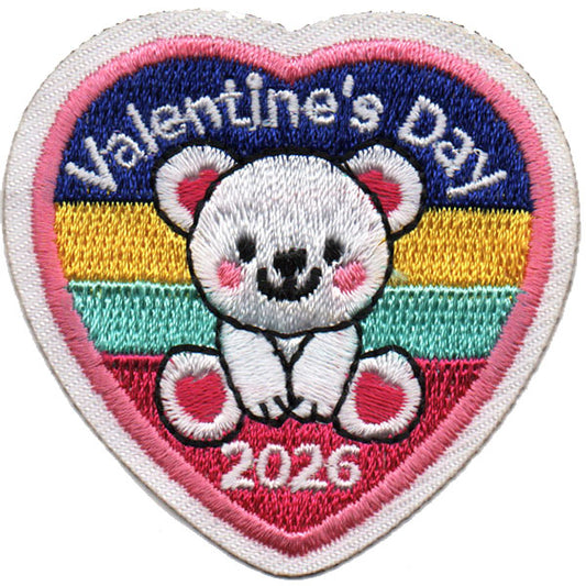 Valentine’s Day 2026 (Bear) Patch Iron On