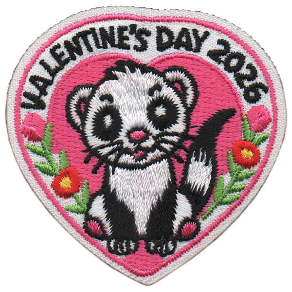 2026 Valentine’s Day Patch (Ferret) Iron On