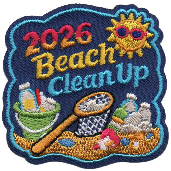 2026 Beach Clean Up Patch Iron On - Basics Clothing Store