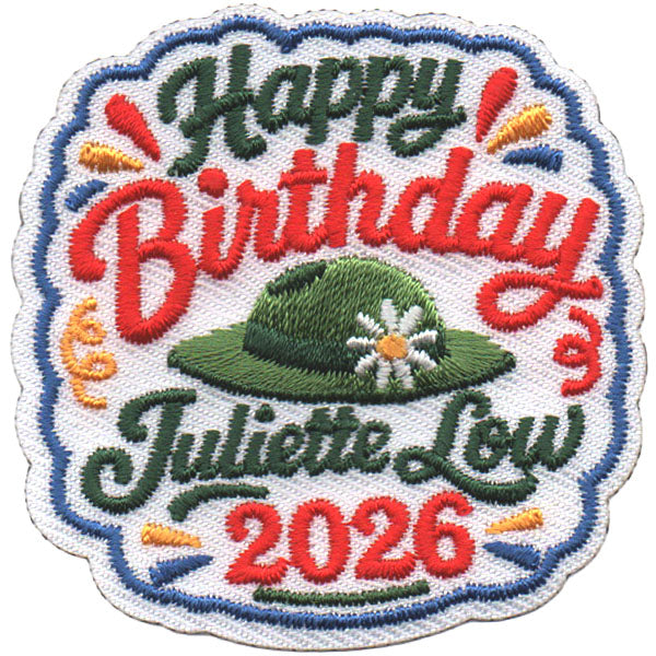2026 Happy Birthday Juliette Low Patch - 7703
