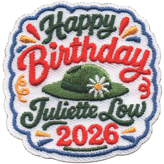 2026 Happy Birthday Juliette Low Patch - 7703 (Copy)